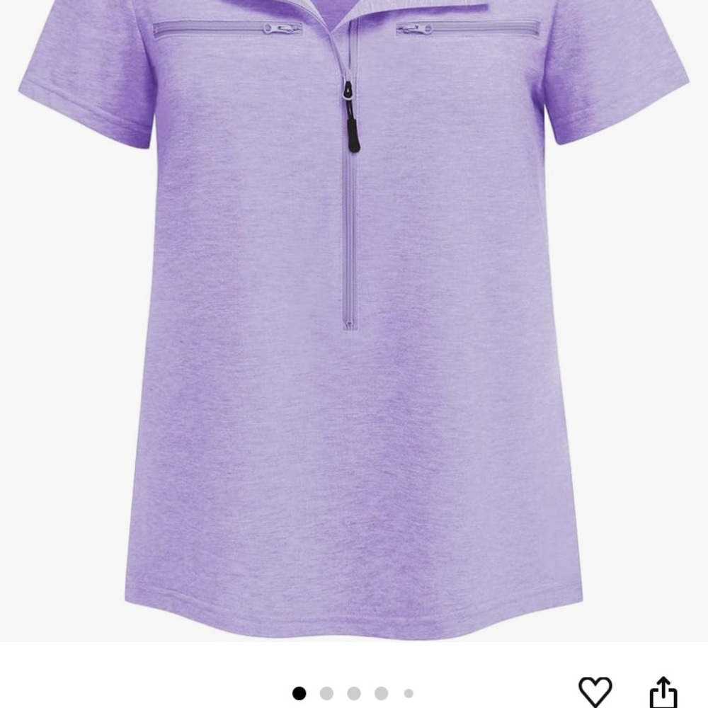 Lavender Chemo port access, zippers & Shoulder snaps on both sides